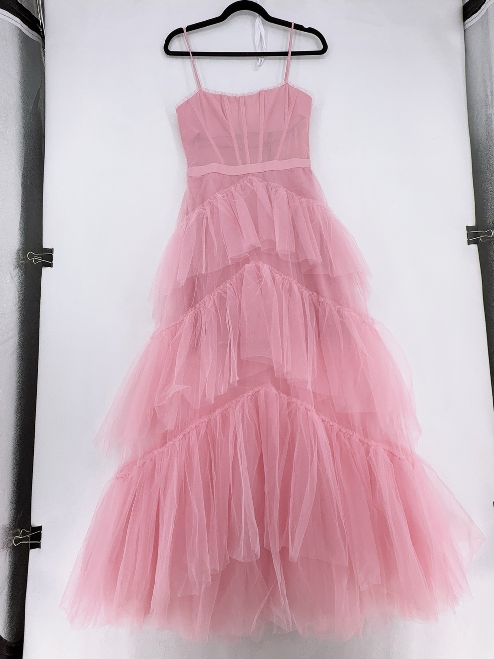 NWT BCBG Corset Tulle Gown in Pink Tint
SIZE 6